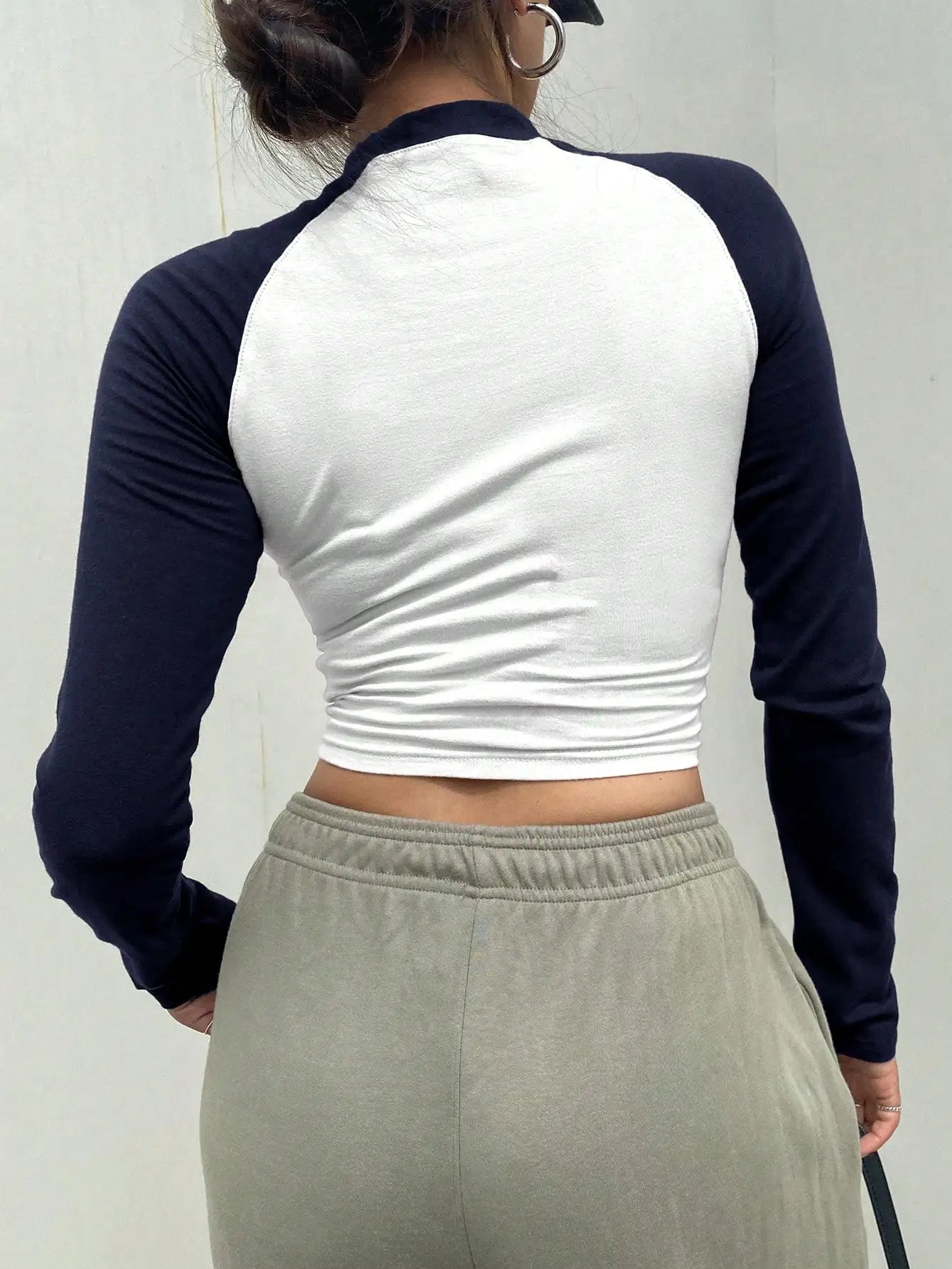 Y2K Colorblock Crop Top